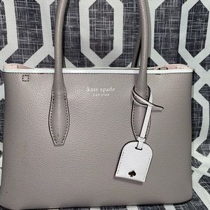 Kate Spade Eva Small Top Zip Satchel in Grey